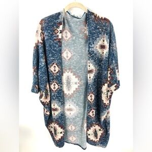 Umgee Cardigan Women’s Large Southwest Boho Lightweight Aztec Western Indie